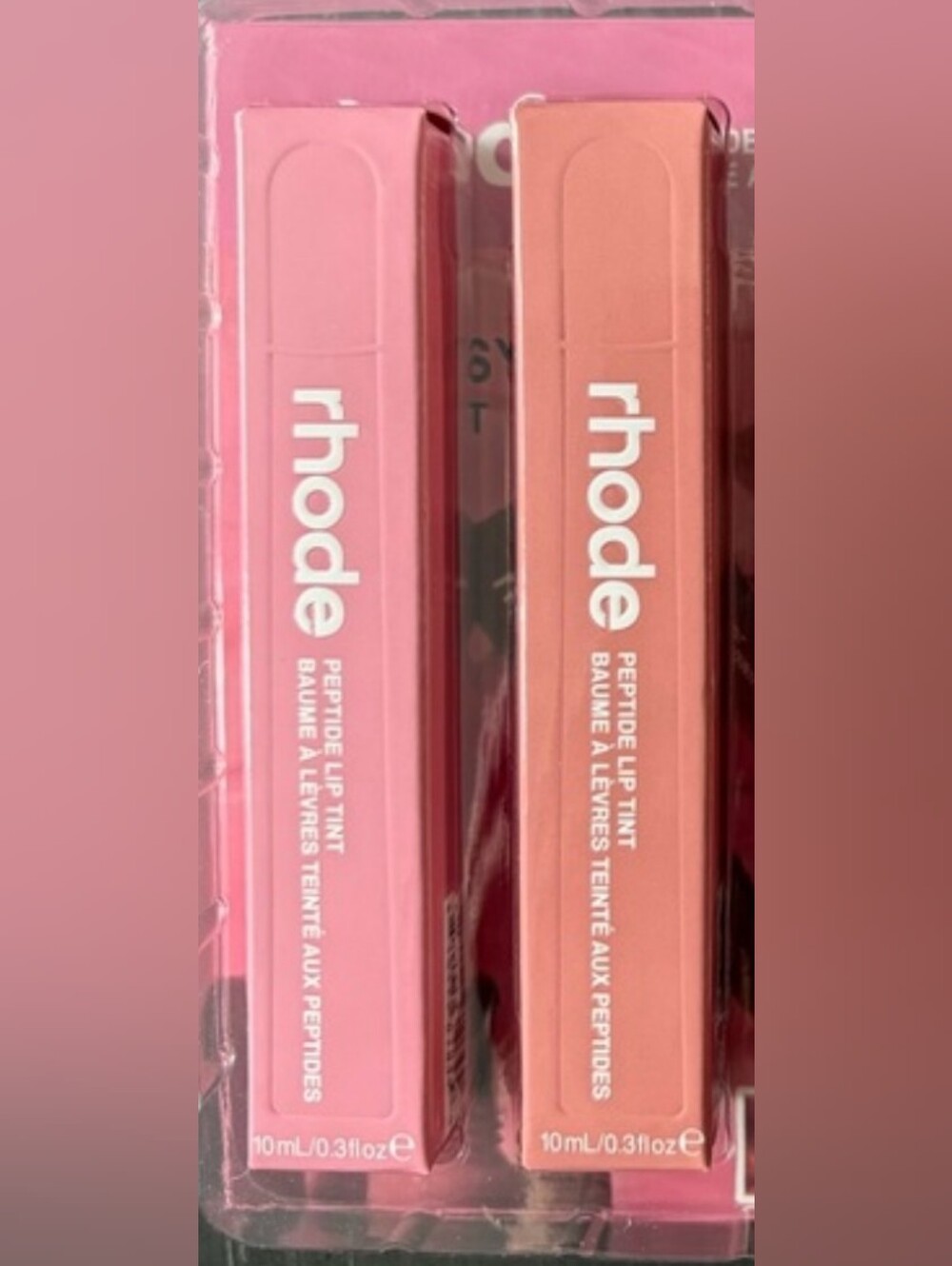 RHODE Peptide Lip Tint Duo — Soft Pink & Peach